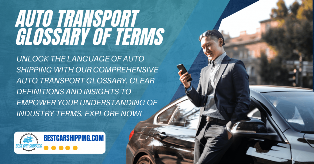 auto transport glossary